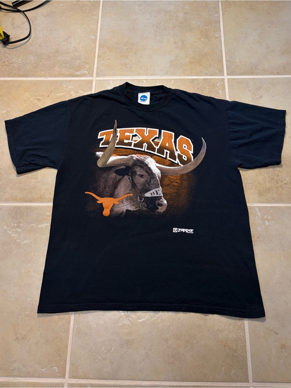 Vintage Texas Longhorns Beevo Black Graphic Tee NCAA Football